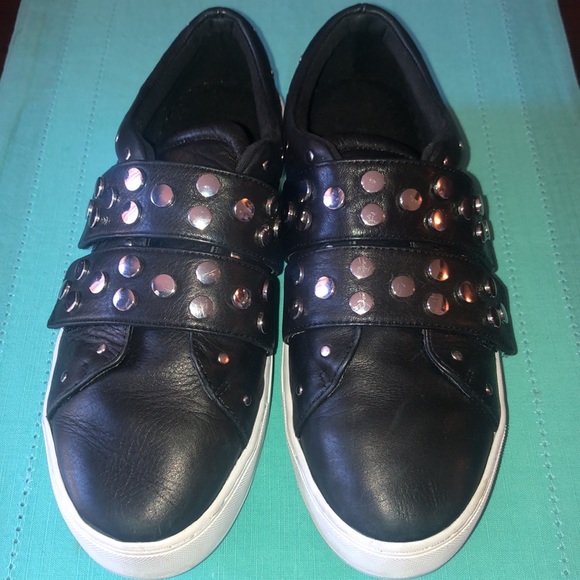 REBECCA MINKOFF BLACK NAPA LEATHER SHOES SIZE 8 - Picture 2 of 10